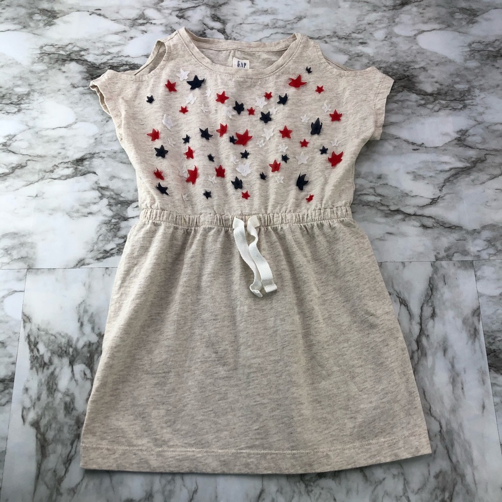 Gap Cold Shoulder July 4th Casual Dress XS 4/5